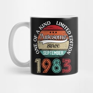 Happy Birthday 37 Years Old To Me Awesome Since September 1983 One Of A Kind Limited Edition Mug
